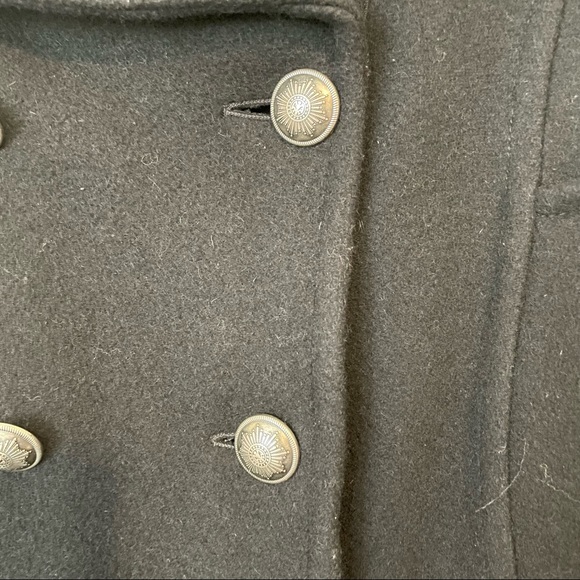 Aritzia Community | Cadet Military Style Wool Peacoat | Black | XS - Picture 8 of 9
